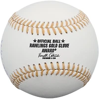 Dansby Swanson Chicago Cubs Autographed Gold Glove Logo Baseball with "GG 22, 23" Inscription