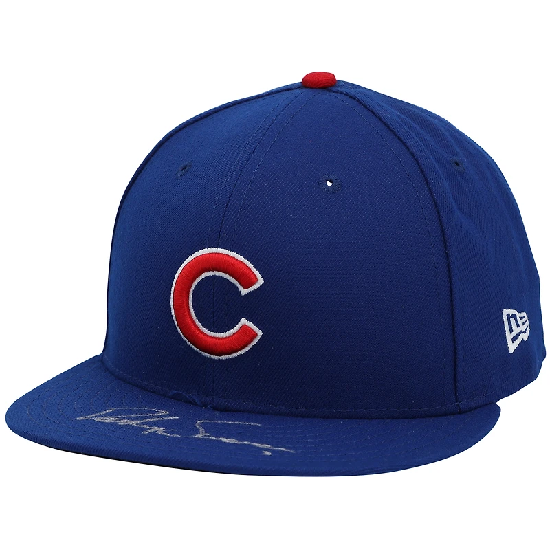 Casquette New Era dédicacée par Dansby Swanson des Chicago Cubs