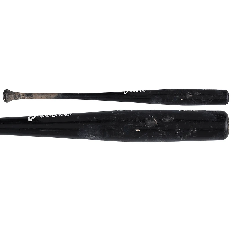 Bâton Vullo noir autographié par Dansby Swanson, joueur des Cubs de Chicago, saison 2025 de la MLB
