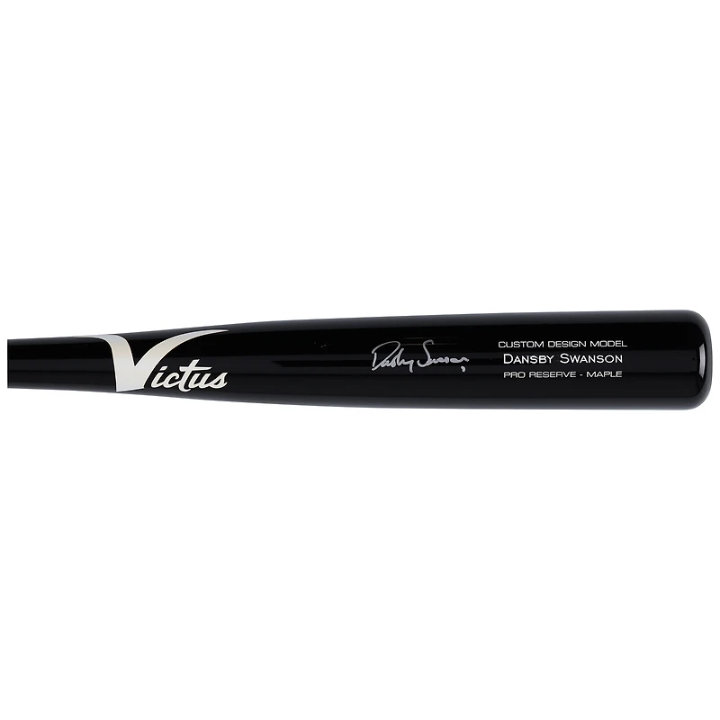 Batte de baseball Victus Game Model autographiée par Dansby Swanson des Chicago Cubs