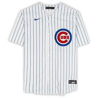 Dansby Swanson Chicago Cubs Autographed White Nike Replica Jersey