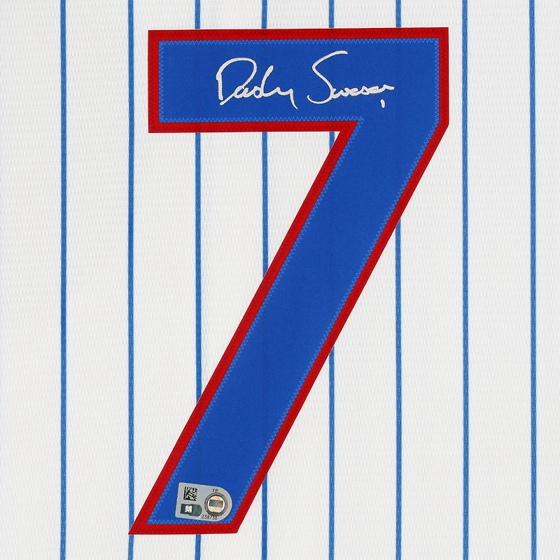 Dansby Swanson Chicago Cubs Autographed White Nike Replica Jersey