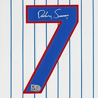 Dansby Swanson Chicago Cubs Autographed White Nike Replica Jersey
