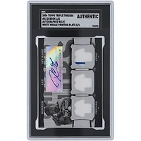 Carte autographiée 2006 Topps Triple Threads Triple Dual-Color Pinstripe Relic White Whale Printing Plate #53 #1/1 SGC Authenticated Card de Derrek Lee des Chicago Cubs