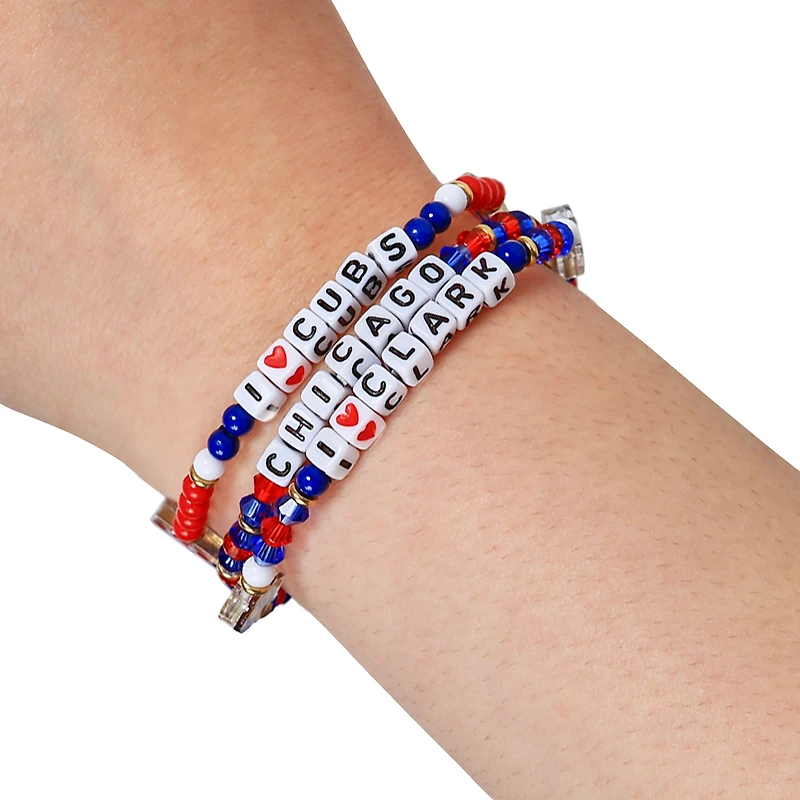 Lot de 3 bracelets d'amitié FOCO des Chicago Cubs