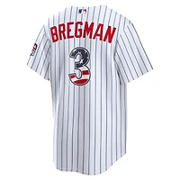 Fourth of July Men's Chicago Cubs Alex Bregman Nike White USA 250 Stadium Jersey