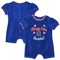 Combinaison à remontoir Outerstuff Royal Chicago Cubs pour bébé fille