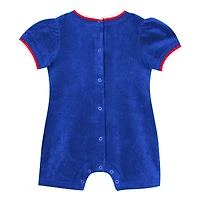 Combinaison à remontoir Outerstuff Royal Chicago Cubs pour bébé fille