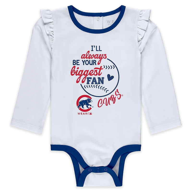 Girls Newborn & Infant WEAR by Erin Andrews Chicago Cubs Three-Piece Tutu Set