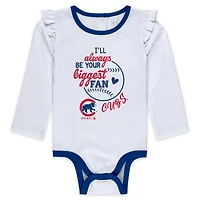Girls Newborn & Infant WEAR by Erin Andrews Chicago Cubs Three-Piece Tutu Set