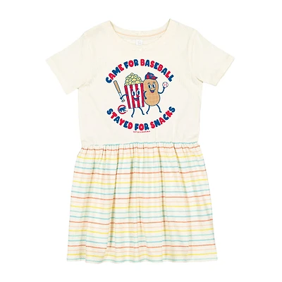 Robe de collation blanche Chicago Cubs pour petites filles, douce comme du raisin