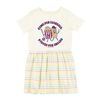 Robe de collation blanche Chicago Cubs pour petites filles, douce comme du raisin