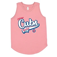 Débardeur rose doux comme un raisin pour filles des Chicago Cubs