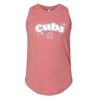 Débardeur rose tendre Chicago Cubs pour filles
