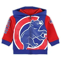 Veste à capuche entièrement zippée Infant Fanatics Royal Chicago Cubs Post Card