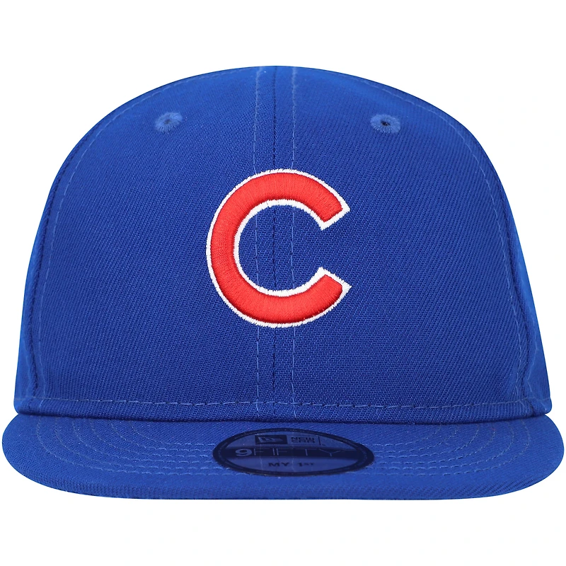 Casquette New Era Royal Chicago Cubs My First 9FIFTY ajustable pour bébé