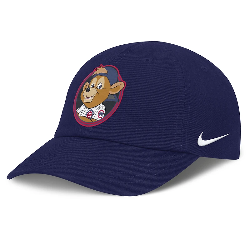 Casquette Nike Flex Club Mascotte des Cubs de Chicago Royal pour bébé