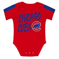 Ensemble 3 pièces pour bébé Outerstuff Chicago Cubs Double Down Body et pantalon