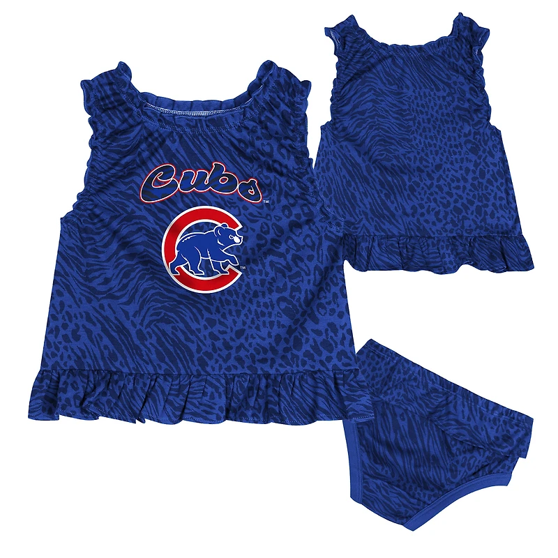 Ensemble robe et bloomer pour bébé des Royal Chicago Cubs
