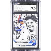 Carte Justin Turner Chicago Cubs 2025 Topps Now Lou Gehrig Day #LGD-JT authentifiée CGC 9.5