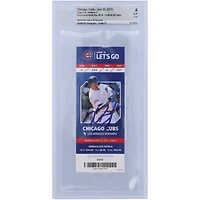Kris Bryant Chicago Cubs Autographed 1st Multi Home Run Game Ticket - BAS Authenticated Graded 10