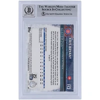 Kris Bryant Chicago Cubs Autographed 2015 Topps Chrome #112 Beckett Fanatics Witnessed Authenticated 9/10 Rookie Card with "15 NL ROY" Inscription