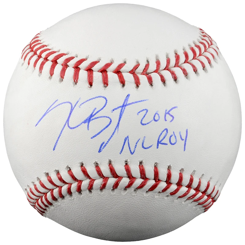 Kris Bryant Chicago Cubs Autographed Baseball with "2015 NL ROY" Inscription
