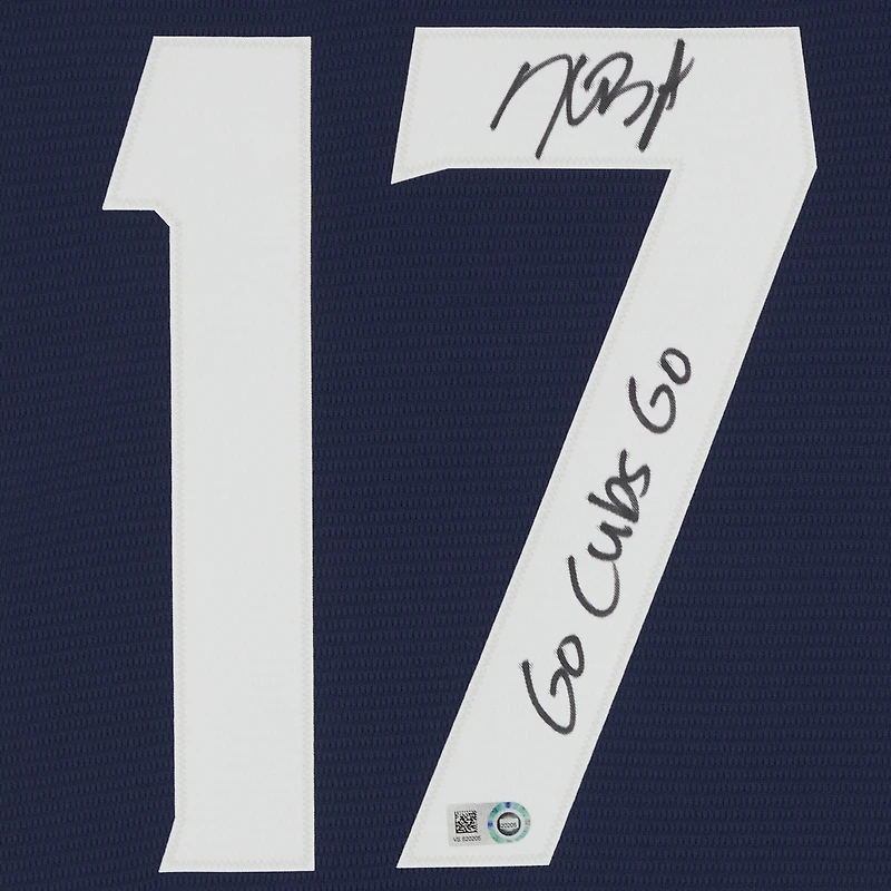 Kris Bryant Chicago Cubs Autographed Nike City Connect Replica Jersey with "Go Cubs Go" Inscription