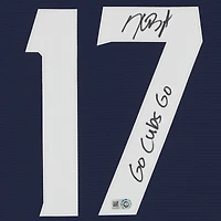 Kris Bryant Chicago Cubs Autographed Nike City Connect Replica Jersey with "Go Cubs Go" Inscription