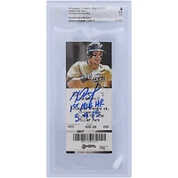 Kris Bryant Chicago Cubs Autographed Ticket with "1st MLB HR 5-9-15" Inscription - BAS Authenticated Graded 10