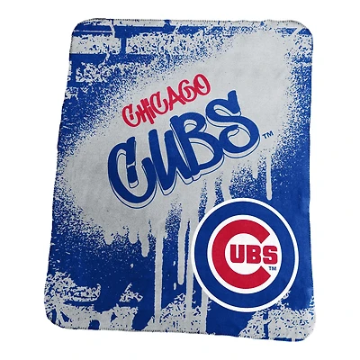 Logo Brands Chicago Cubs 50" x 60" Classic Graffiti Fleece Throw Blanket
