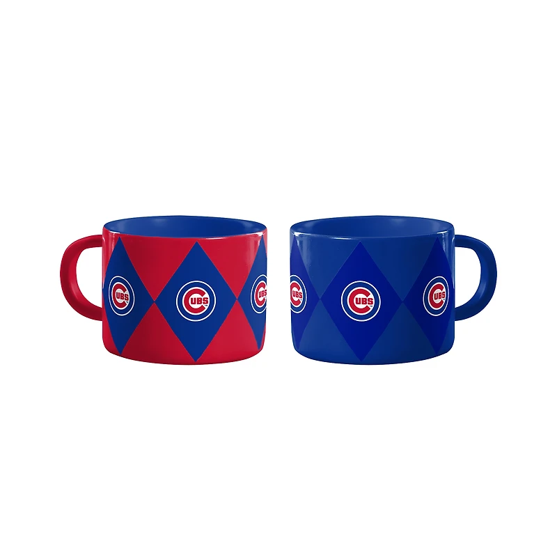 Ensemble de deux tasses à diamant Logo Brands Chicago Cubs