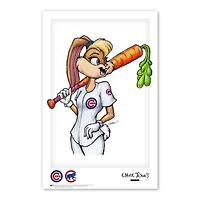 Lola Bunny Chicago Cubs Looney Tunes 11"x 17" affiche imprimée