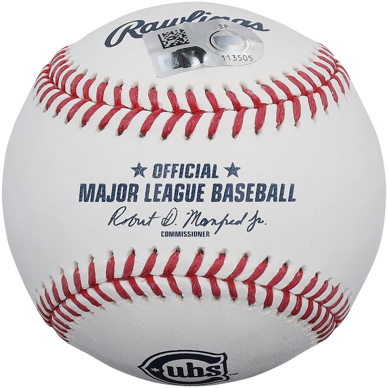 Matt Shaw Chicago Cubs Autographed 2025 Alternate Logo Baseball with "Fly The W!" Inscription