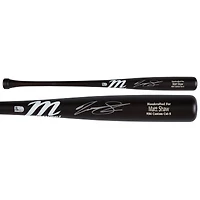 Bâton de match Marucci autographié par Matt Shaw, joueur des Cubs de Chicago.