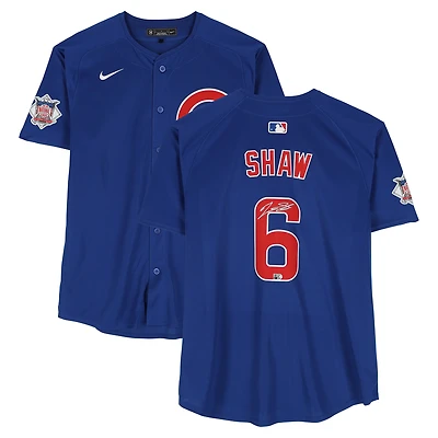 Maillot Nike Limited Royal autographié de Matt Shaw, Chicago Cubs