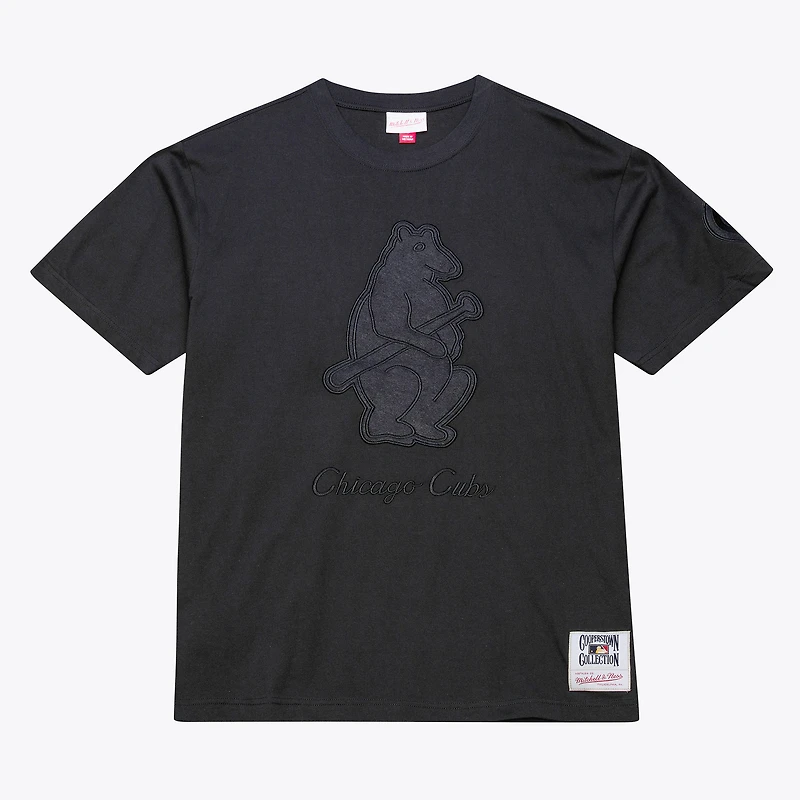 T-shirt noir Mitchell & Ness Chicago Cubs Cooperstown Collection Phantom pour homme