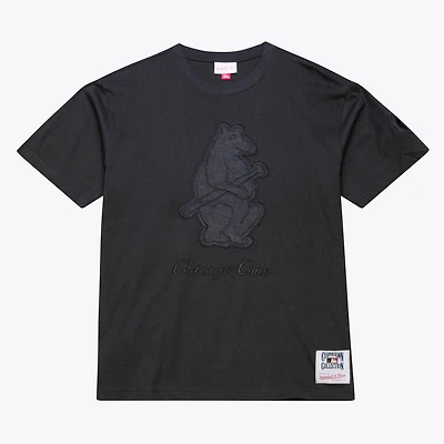 T-shirt noir Mitchell & Ness Chicago Cubs Cooperstown Collection Phantom pour homme