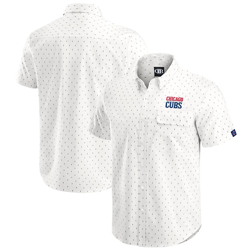 Chemise boutonnée imprimée pour homme Darius Rucker Collection by Fanatics, couleur crème