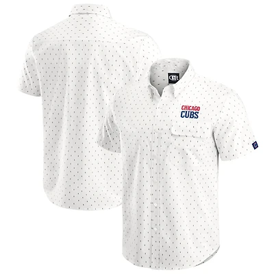 Chemise boutonnée imprimée pour homme Darius Rucker Collection by Fanatics, couleur crème