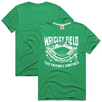 Men's Homage  Light Blue Chicago Cubs Hyper Local Tri-Blend T-Shirt