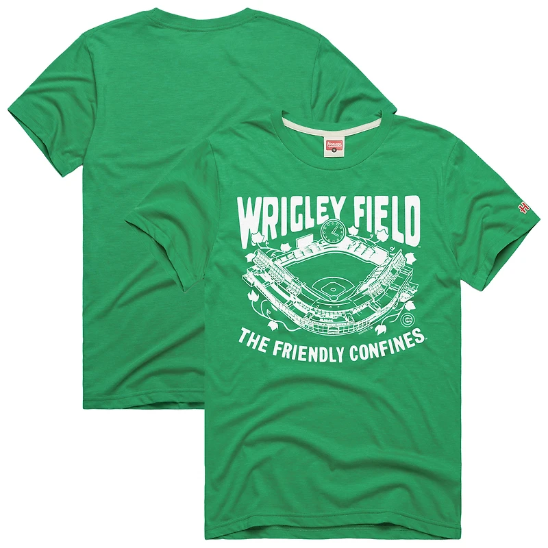 T-shirt hommage vert pour homme Hyper Local Tri-Blend des Chicago Cubs