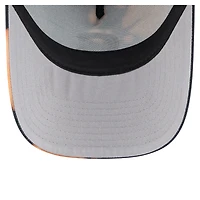 Men's New Era  Black Chicago Cubs Bleached A-Frame 9FORTY Adjustable Hat