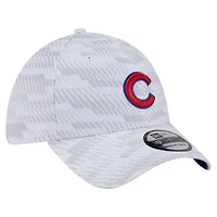 Casquette extensible New Era blanche Chicago Cubs Graded 39THIRTY pour homme