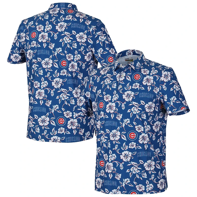 Men's Reyn Spooner Blue Chicago Cubs Pua Performance Polo
