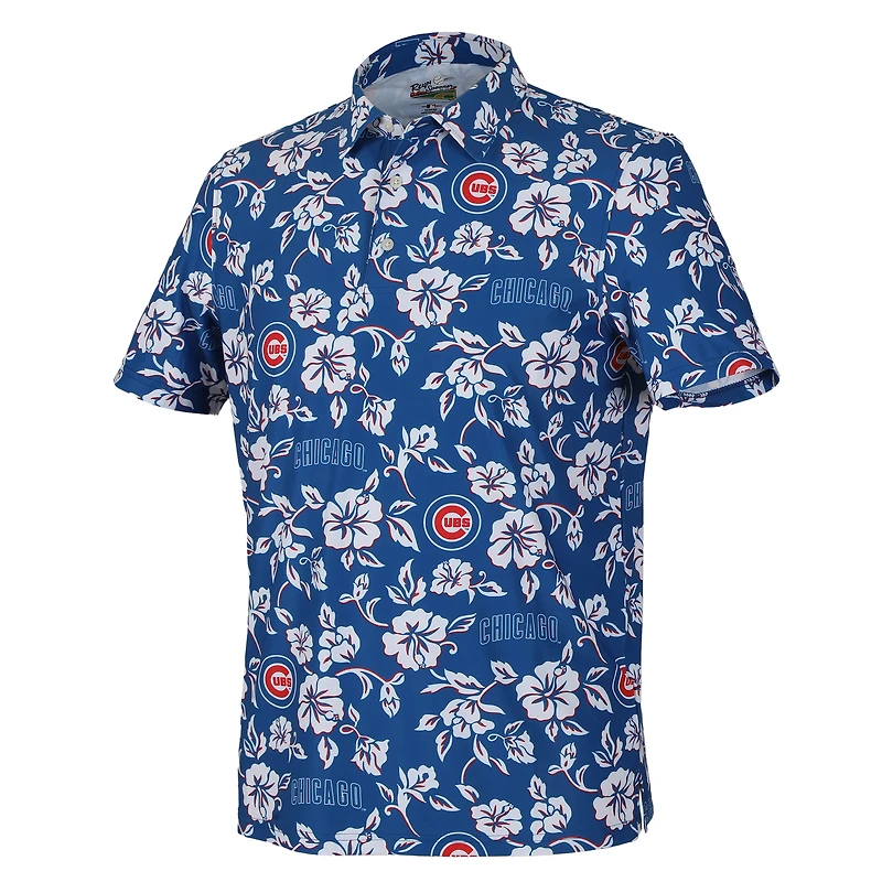 Men's Reyn Spooner Blue Chicago Cubs Pua Performance Polo