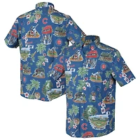 Chemise boutonnée à trois mélanges Reyn Spooner Royal Chicago Cubs pour homme
