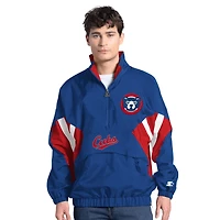 Pull demi-zippé Cooperstown Chief des Chicago Cubs Starter Royal pour homme
