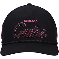 Casquette snapback avec sous-visière Hitch Orchid des Cubs de Chicago '47 noires pour hommes