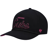 Casquette snapback avec sous-visière Hitch Orchid des Cubs de Chicago '47 noires pour hommes